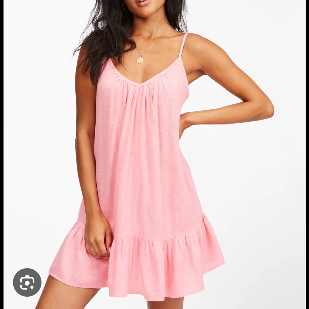 Billabong Pink Beach Cover Up Dress